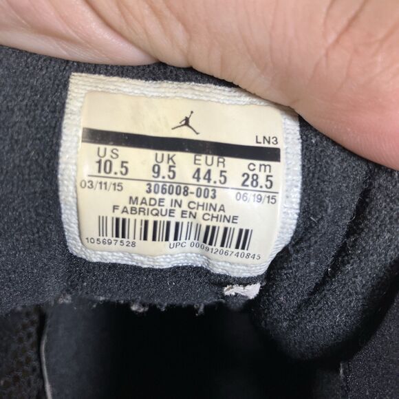 2015 NIKE AIR JORDAN 11 LOW IE REFEREE SZ 10.5 306008-003 BASKETBALL SNEAKERS - Picture 11 of 11